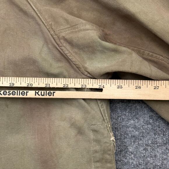 Vintage Militaires Equipment Jacket L Euro Army Military Trench Distressed WW2 - Picture 10 of 11